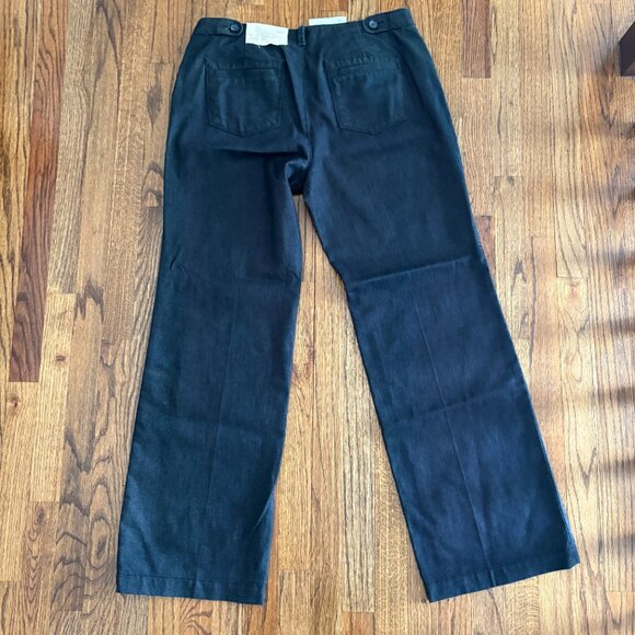 Ann Taylor Loft Modern Trouser Women's Black Denim Wash High Rise Size 14 NWT - Picture 5 of 8